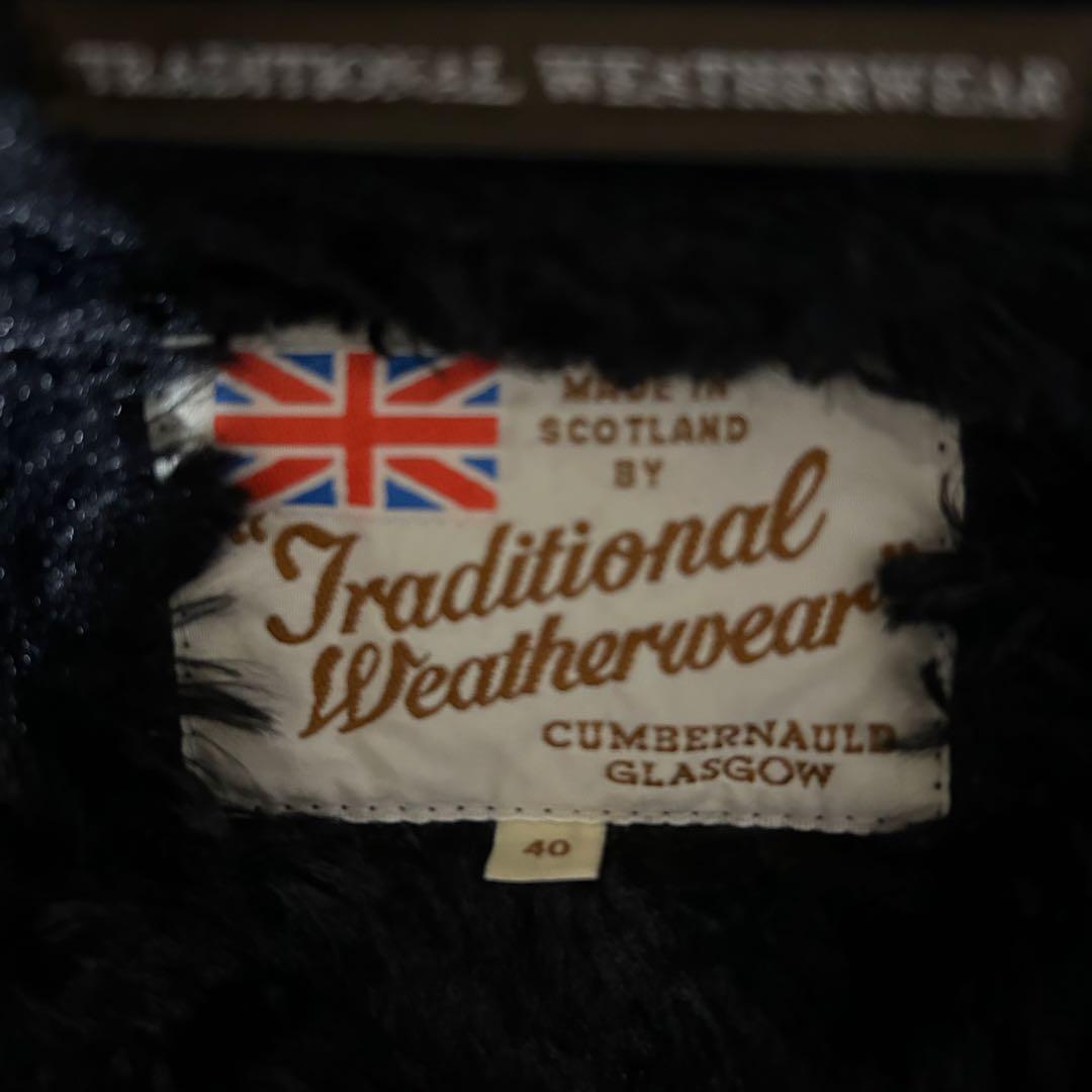 【美品】トラディショナルウェザーウェア 裏ボアコート 40 ブラック