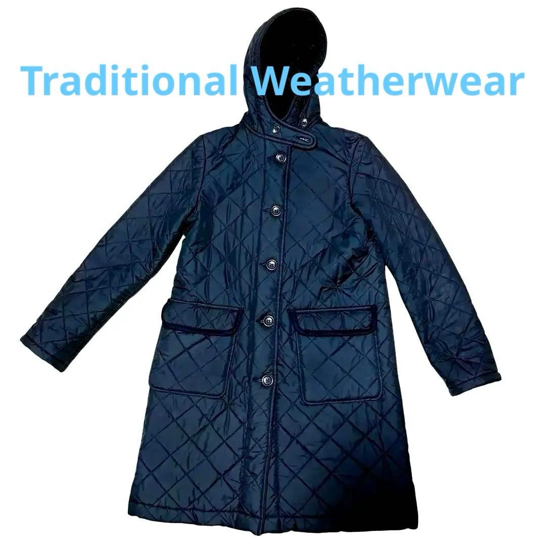 【美品】トラディショナルウェザーウェア 裏ボアコート 40 ブラック