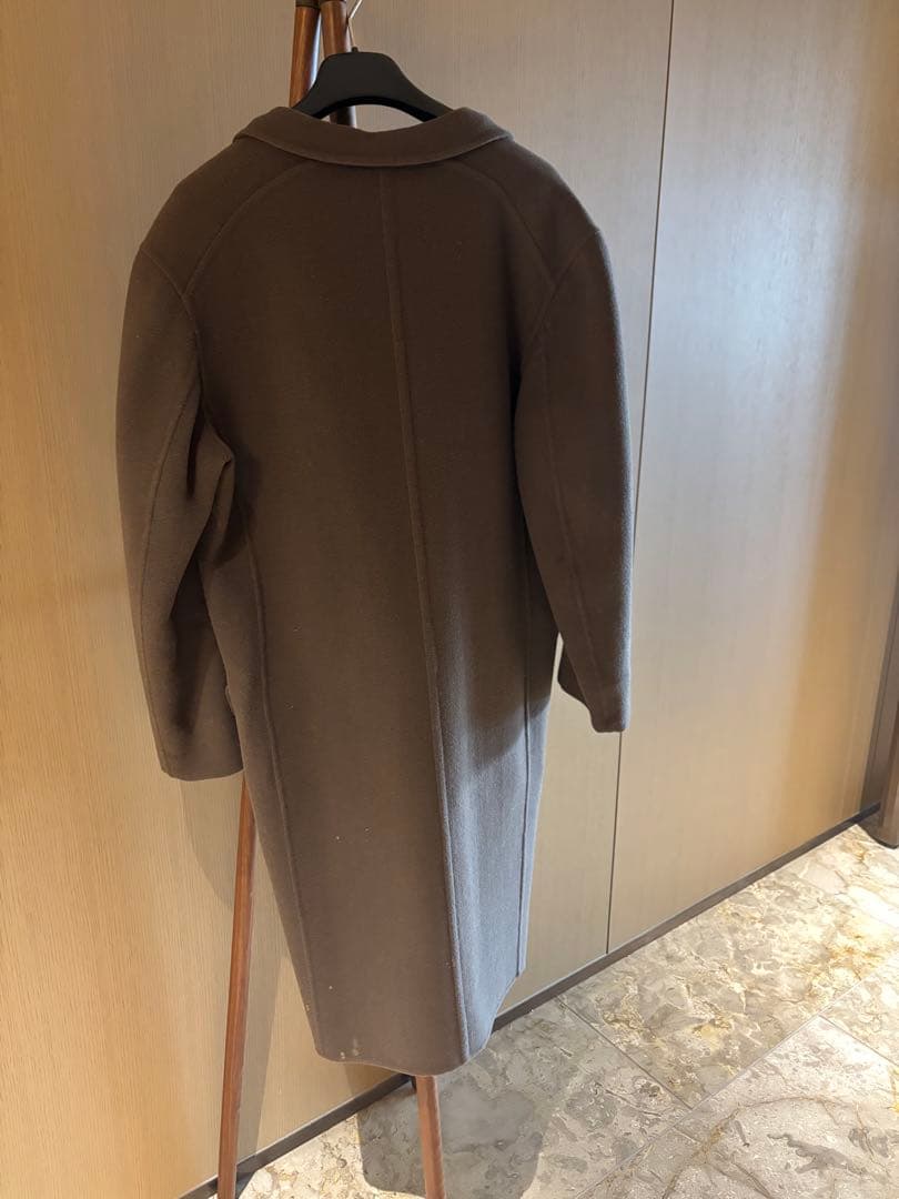 ジルサンダー Jil sander ブラウン チェスターコート ロング丈