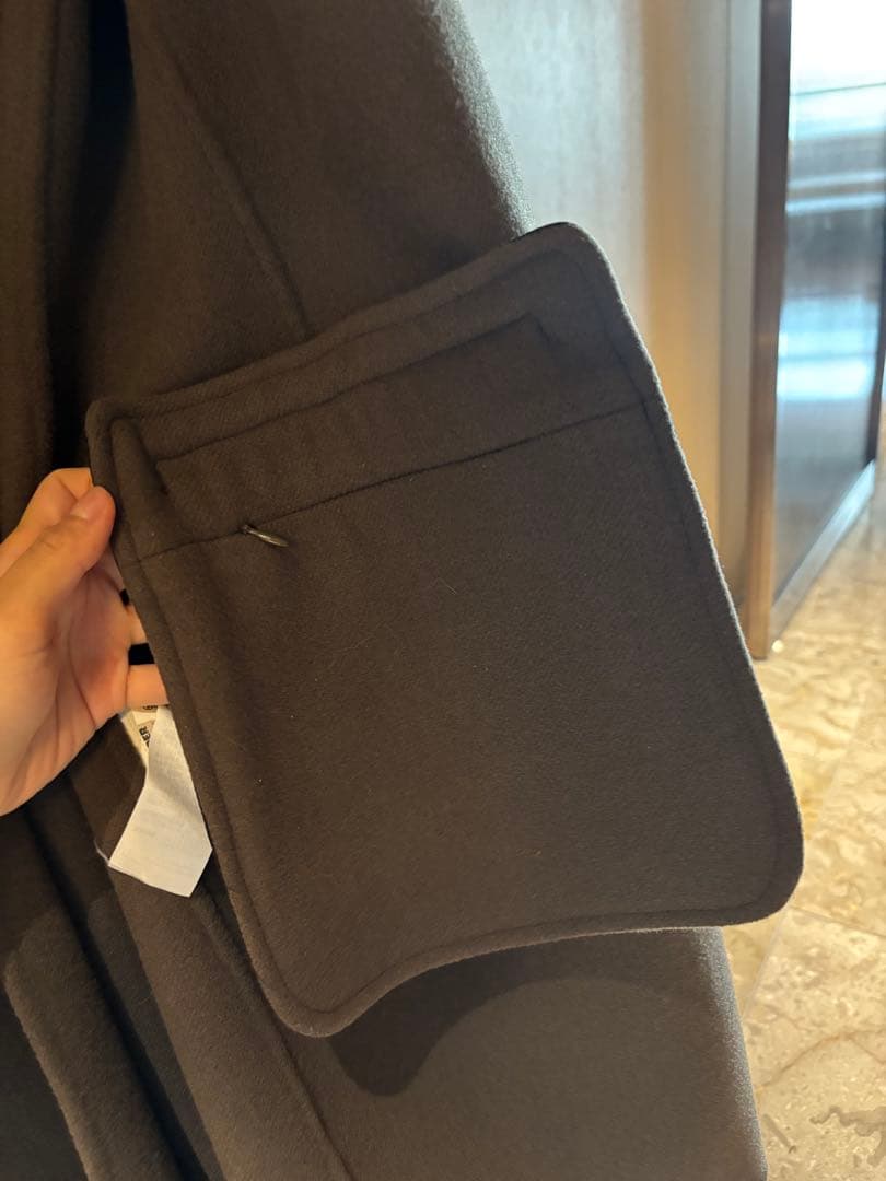 ジルサンダー Jil sander ブラウン チェスターコート ロング丈