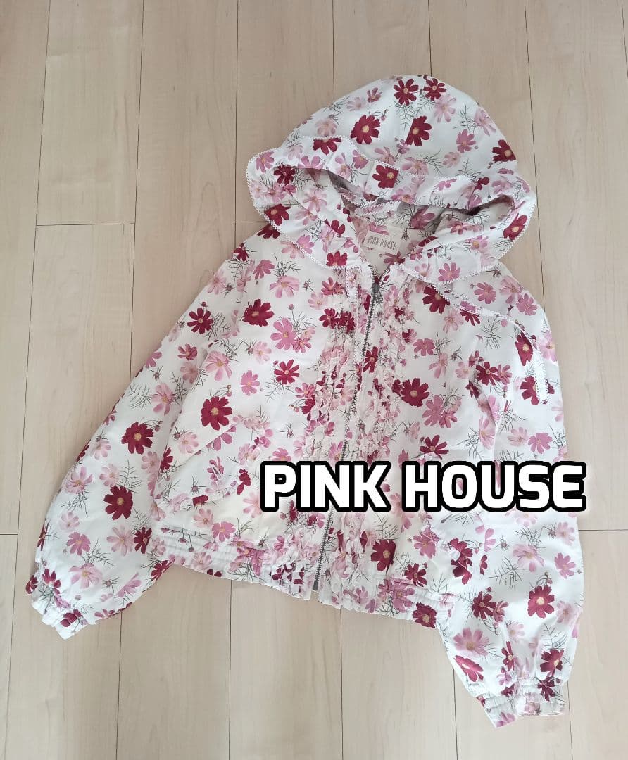 【ゆきゆき♡】　　美品　ピンクハウス　コスモス柄ブルゾン