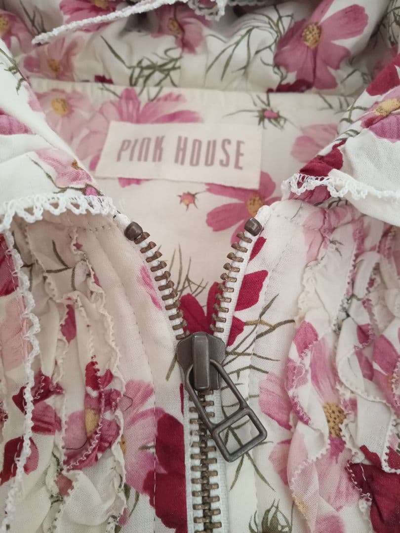 【ゆきゆき♡】　　美品　ピンクハウス　コスモス柄ブルゾン