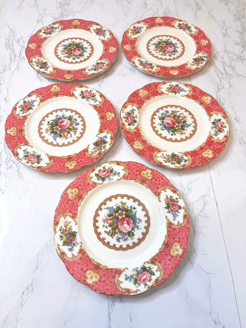 【希少】ロイヤルアルバート　レディーカーライル　18cm 5枚