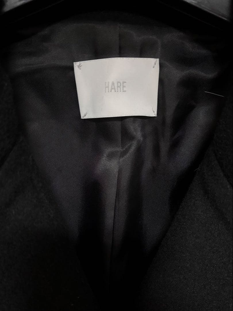 ウールオーバーロングコート HARE ハレ ジャケット アウター チェスター