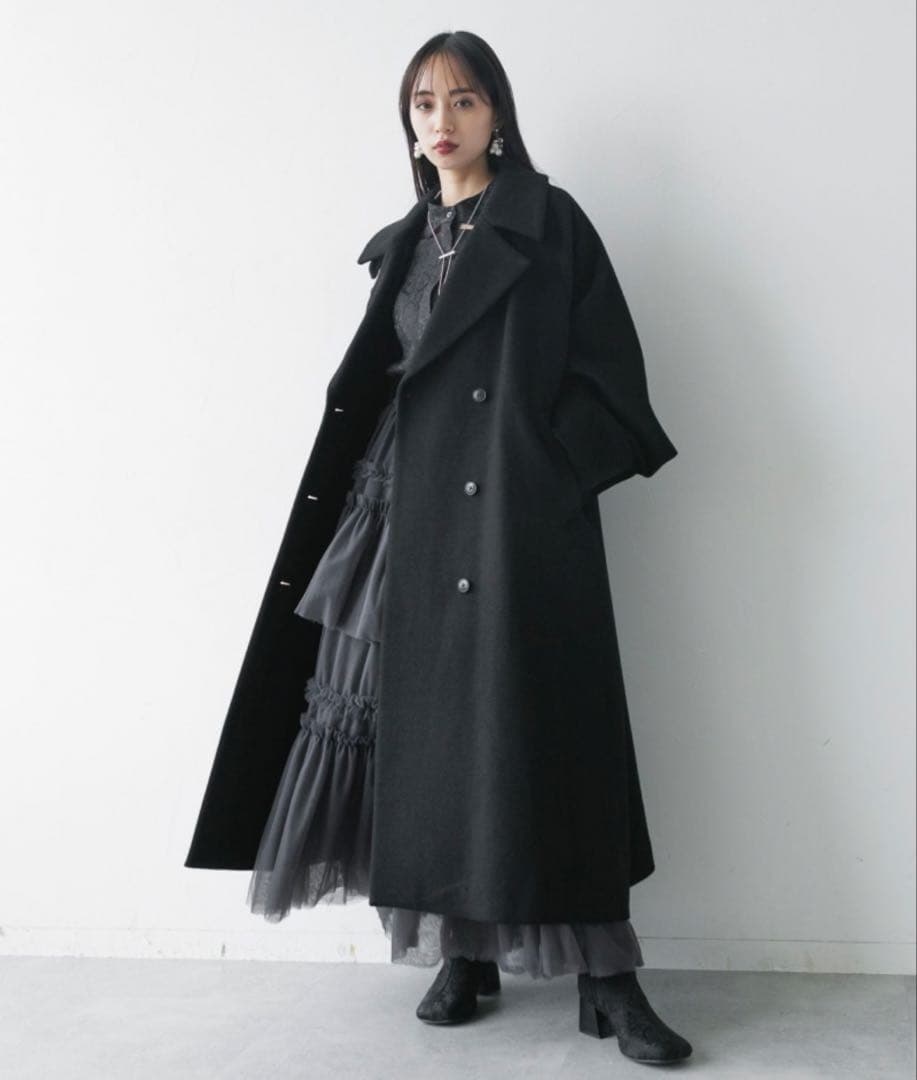 ウールオーバーロングコート HARE ハレ ジャケット アウター チェスター