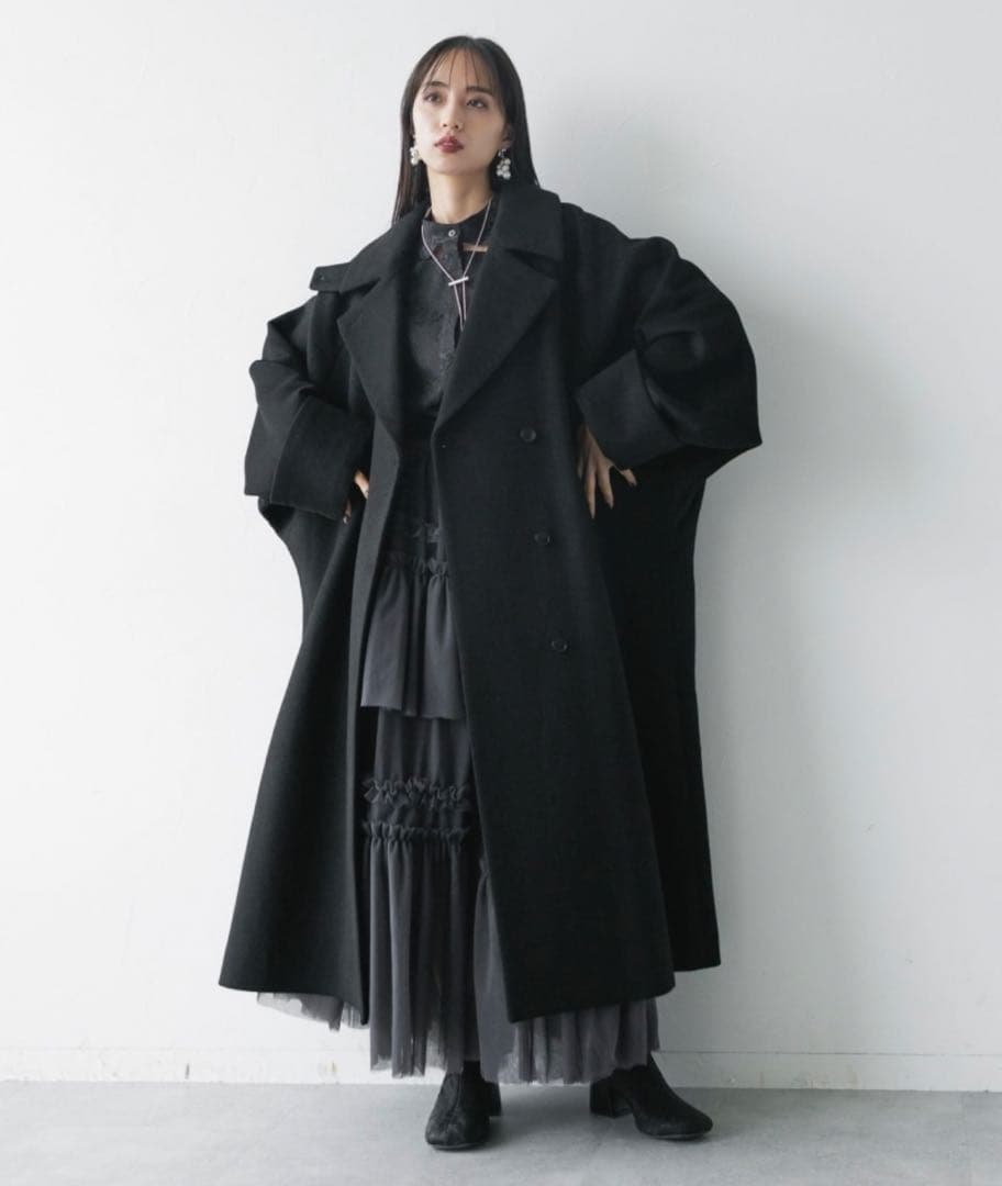 ウールオーバーロングコート HARE ハレ ジャケット アウター チェスター