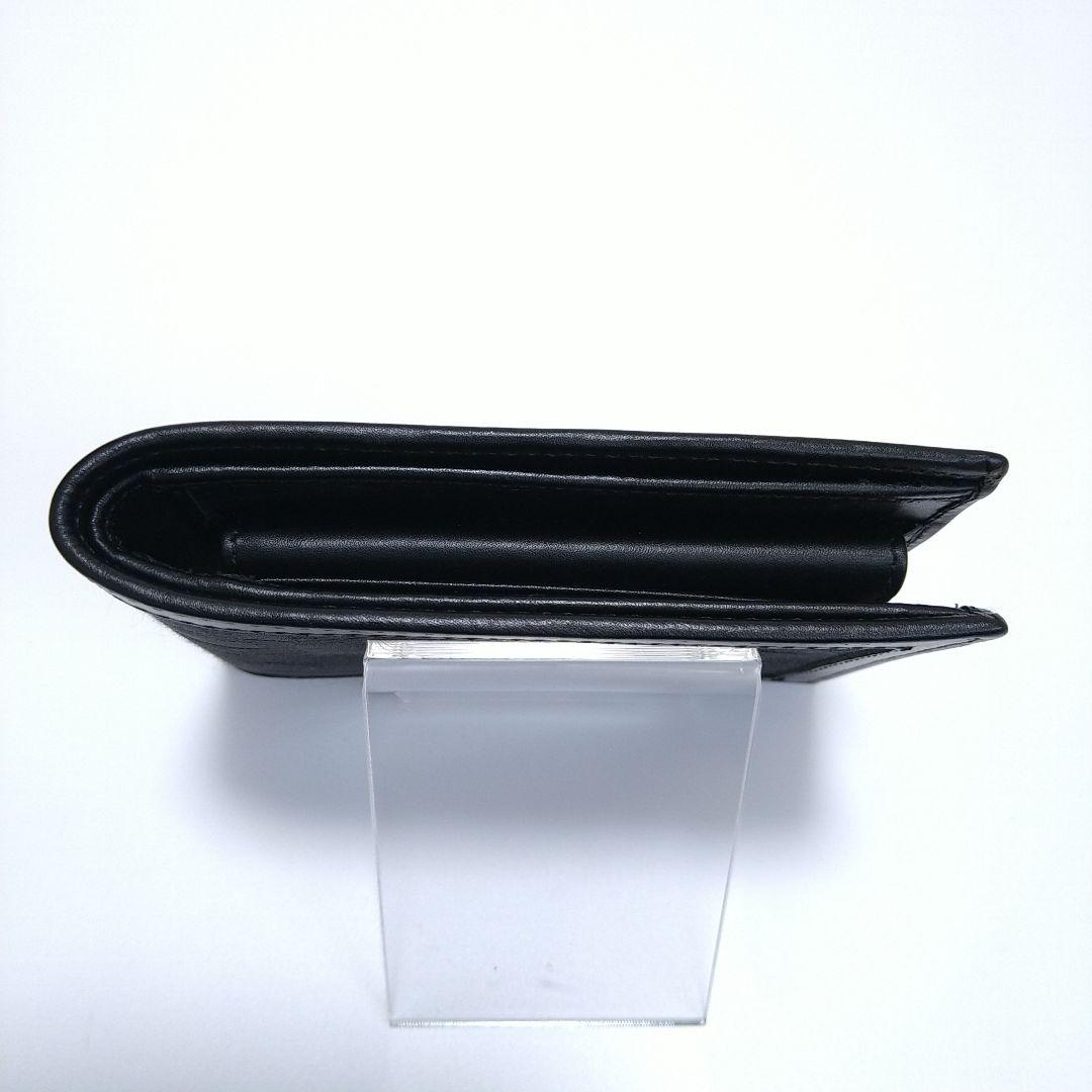 【極美品】FENDI フェンディ 二つ折り財布 FFロゴ ズッカ柄 ブラック