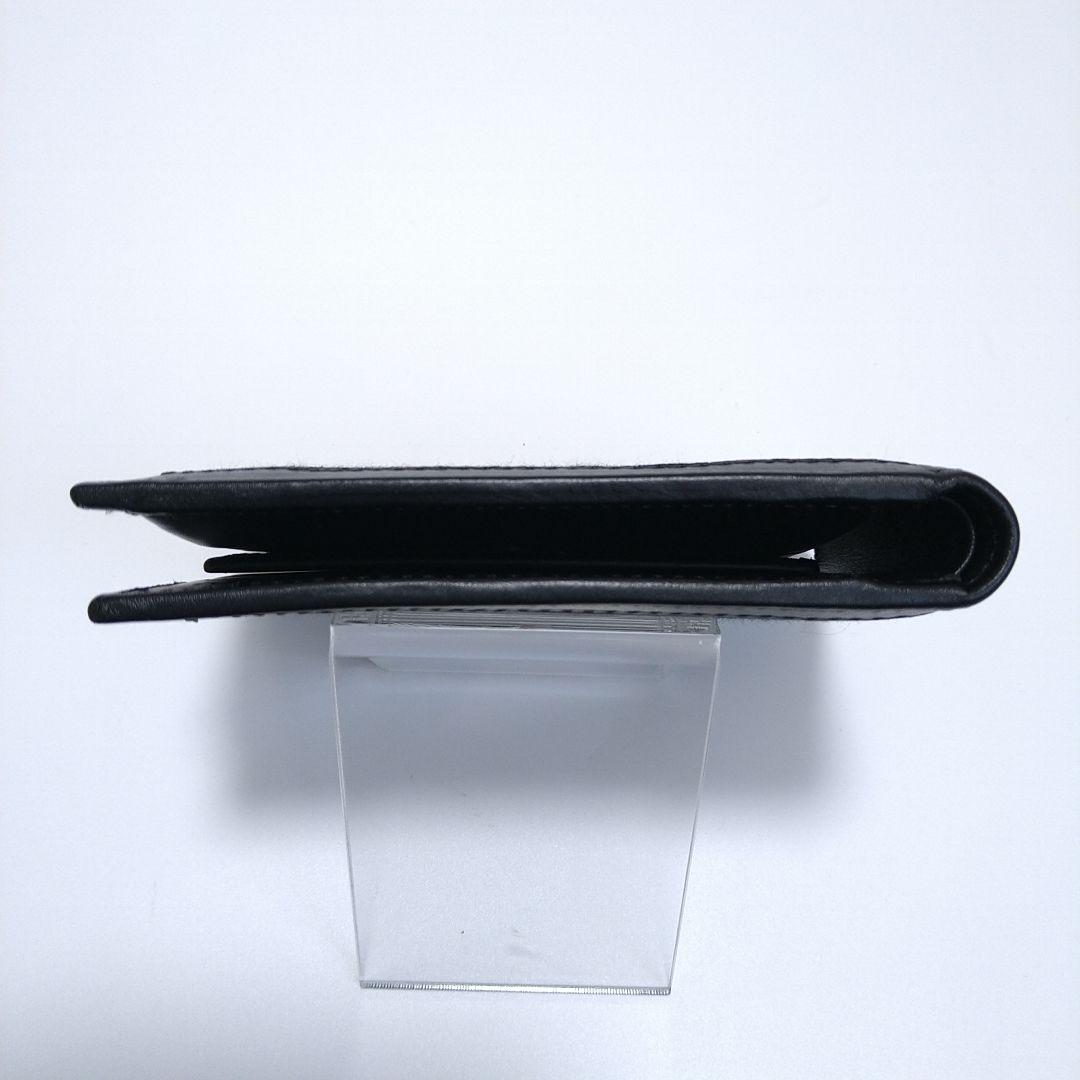 【極美品】FENDI フェンディ 二つ折り財布 FFロゴ ズッカ柄 ブラック