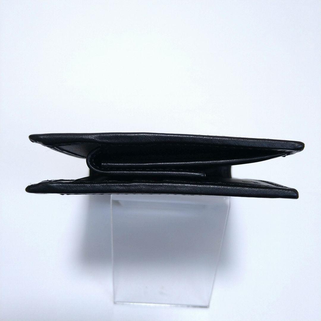 【極美品】FENDI フェンディ 二つ折り財布 FFロゴ ズッカ柄 ブラック