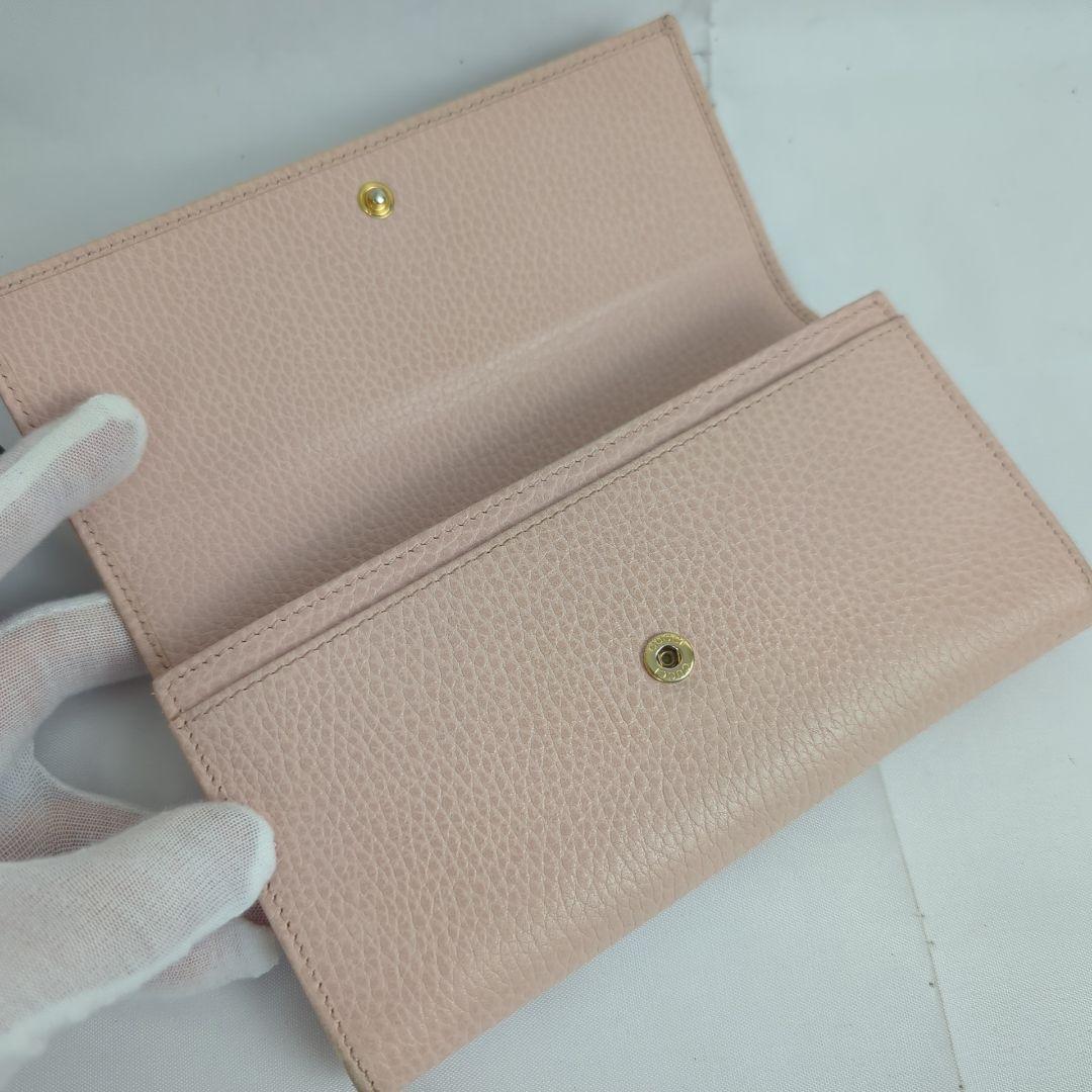 GUCCI グッチ 折り 長財布 GG マーモント ロゴ