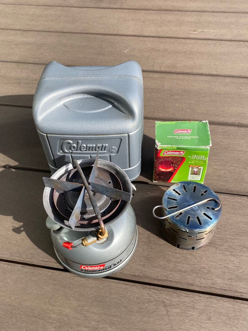 Coleman コールマン モデル533／ヒーターアタッチメント／純正ケース付