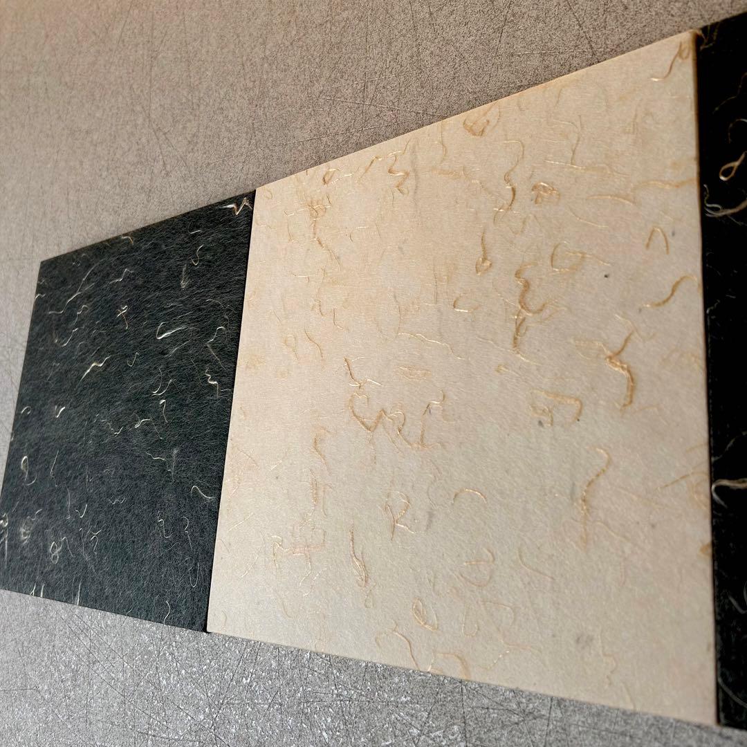 【高級和紙】 ファブリックボード 3枚組 テクスチャー　アートパネル モダン