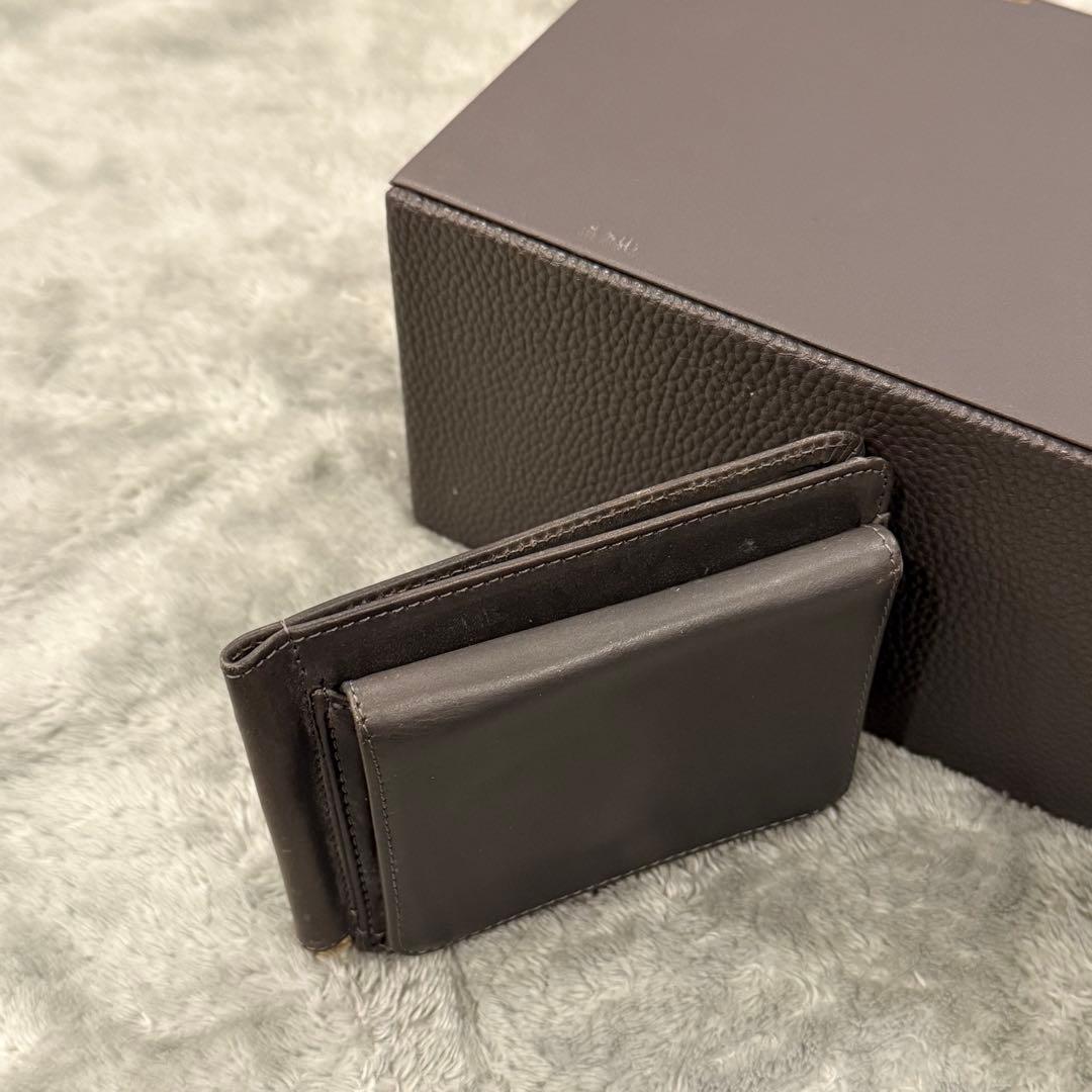 ⭐️極美品 ⭐️　グレンロイヤル　マネークリップ　小銭入れ付き　二つ折り財布