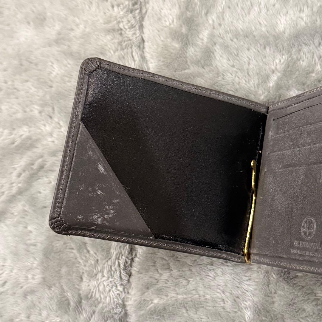⭐️極美品 ⭐️　グレンロイヤル　マネークリップ　小銭入れ付き　二つ折り財布
