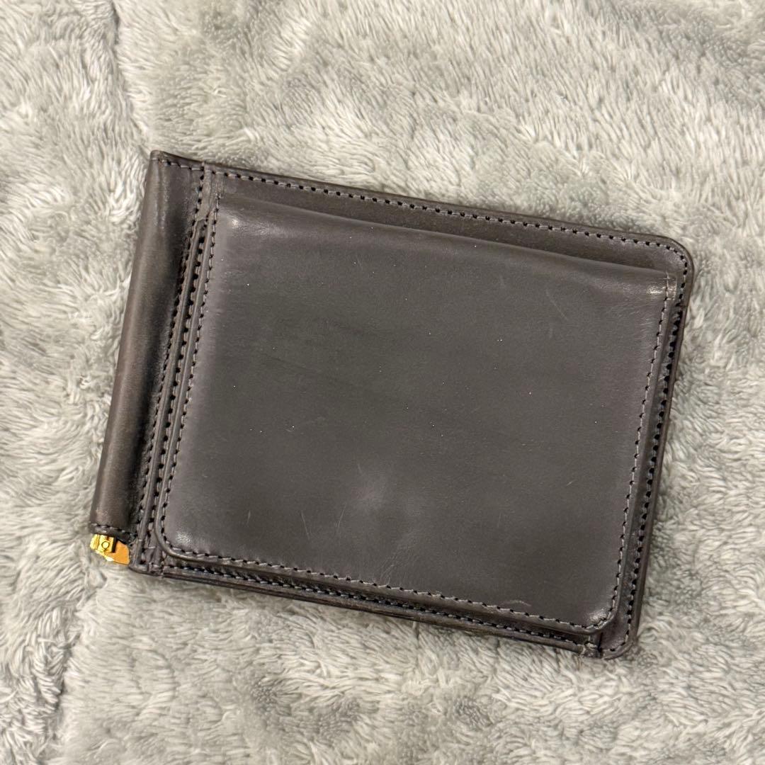 ⭐️極美品 ⭐️　グレンロイヤル　マネークリップ　小銭入れ付き　二つ折り財布