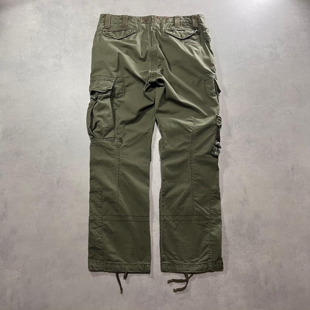 ◎90s ラルフローレン 13スターボタン ヘリンボーン カーゴパンツ m-51