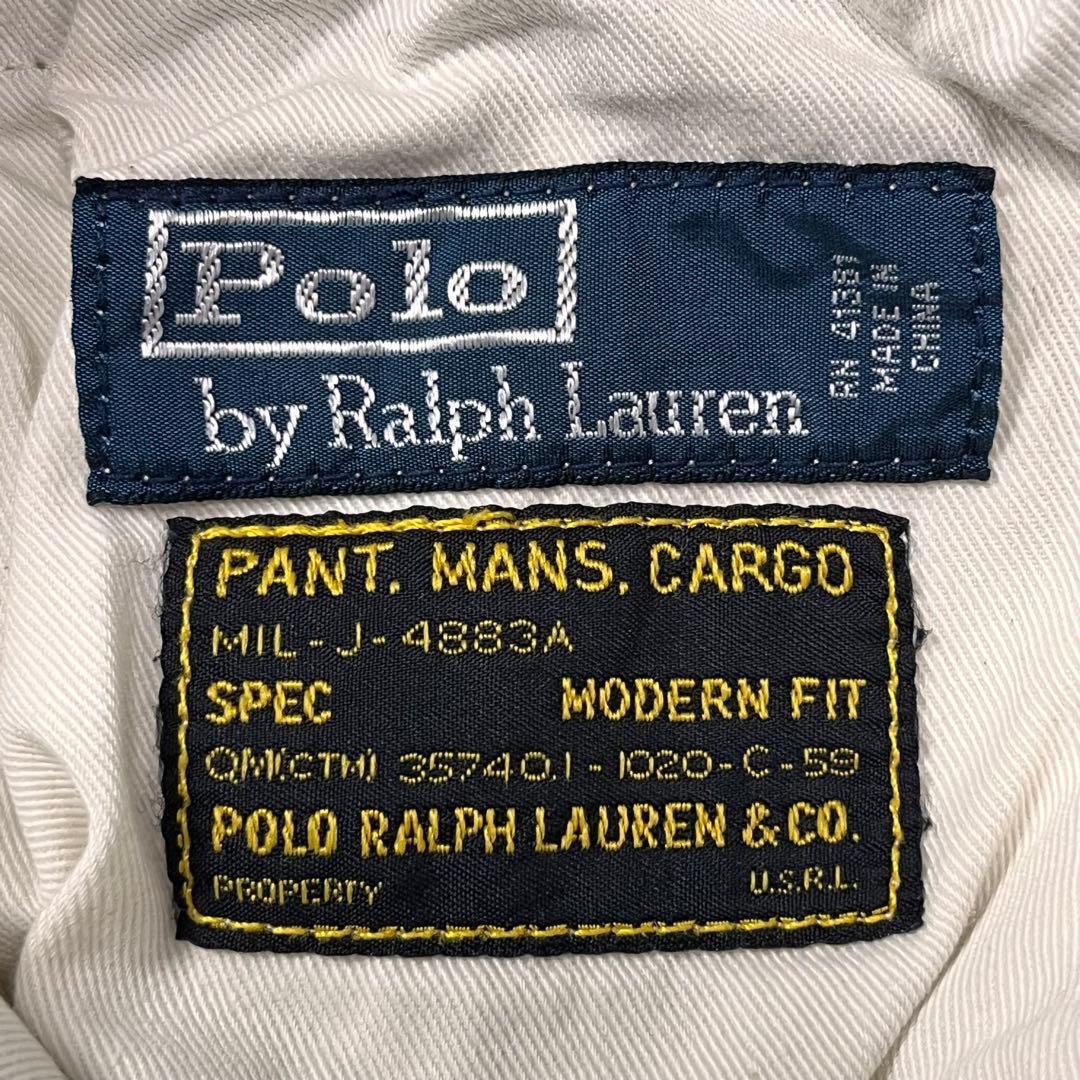 ◎90s ラルフローレン 13スターボタン ヘリンボーン カーゴパンツ m-51