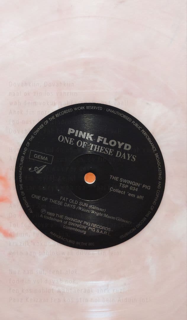 12inchLP／PINK FLOYD：ONE OF THESE DAYS