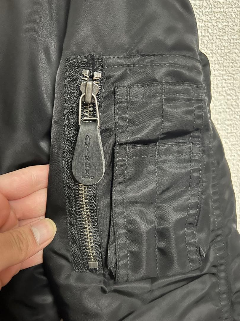 AVIREX N-2B フライトジャケット Y2K黒Mサイズ短丈