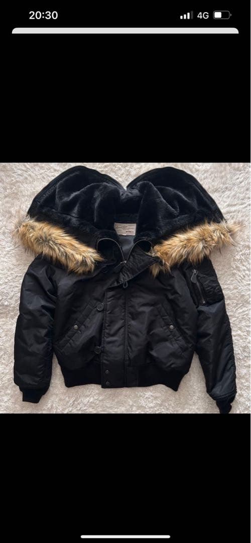 AVIREX N-2B フライトジャケット Y2K黒Mサイズ短丈