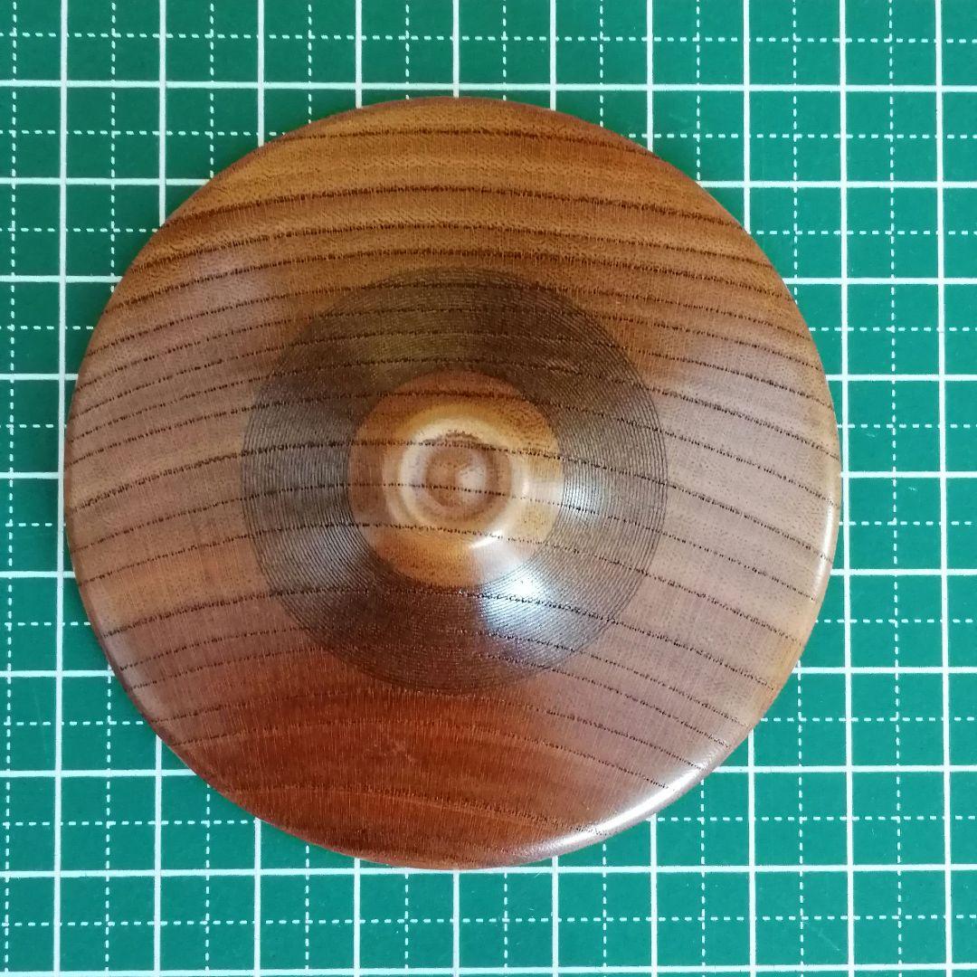 秋平造　線筋欅香合　共箱　茶道具　香合　欅　骨董