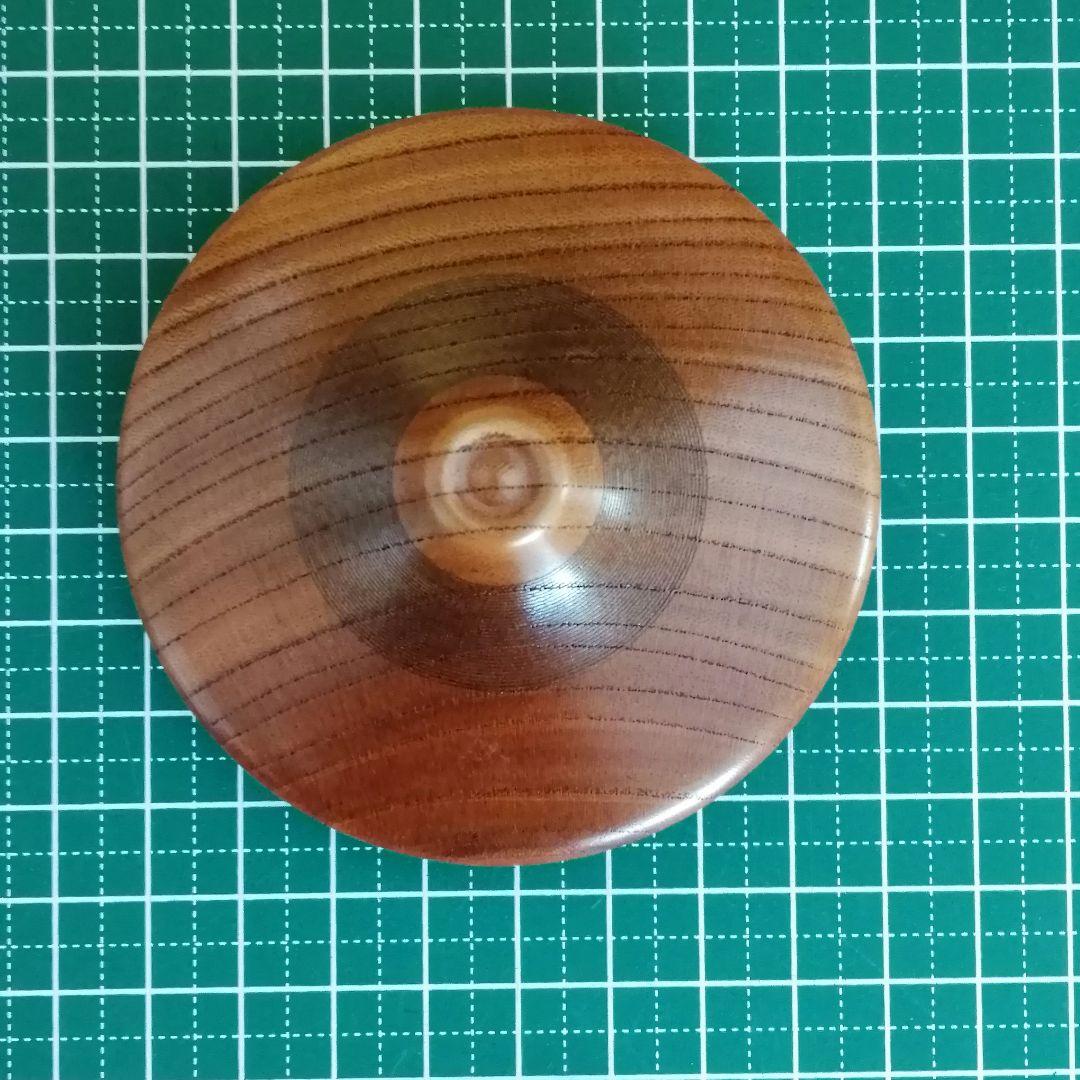 秋平造　線筋欅香合　共箱　茶道具　香合　欅　骨董