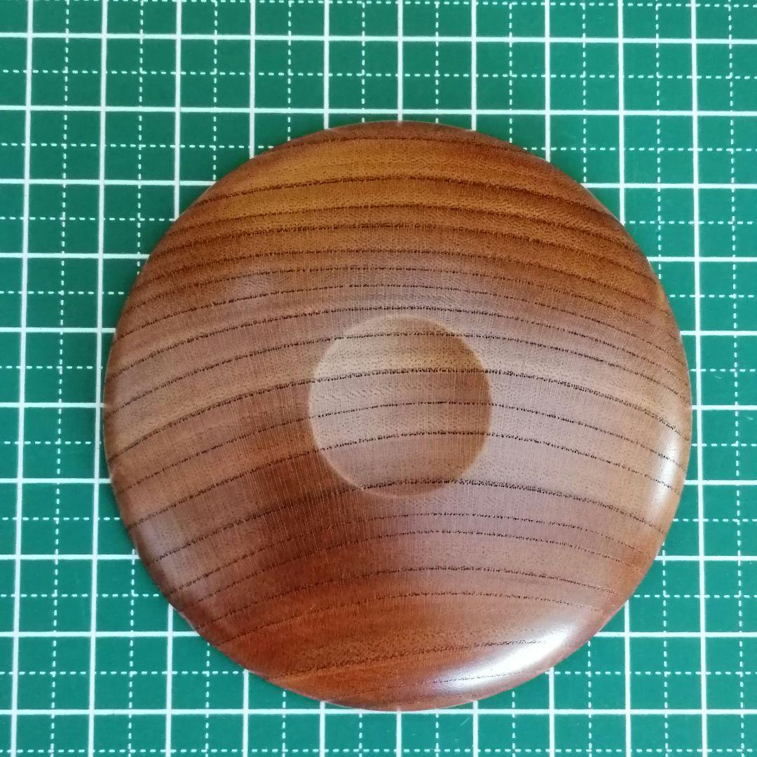 秋平造　線筋欅香合　共箱　茶道具　香合　欅　骨董