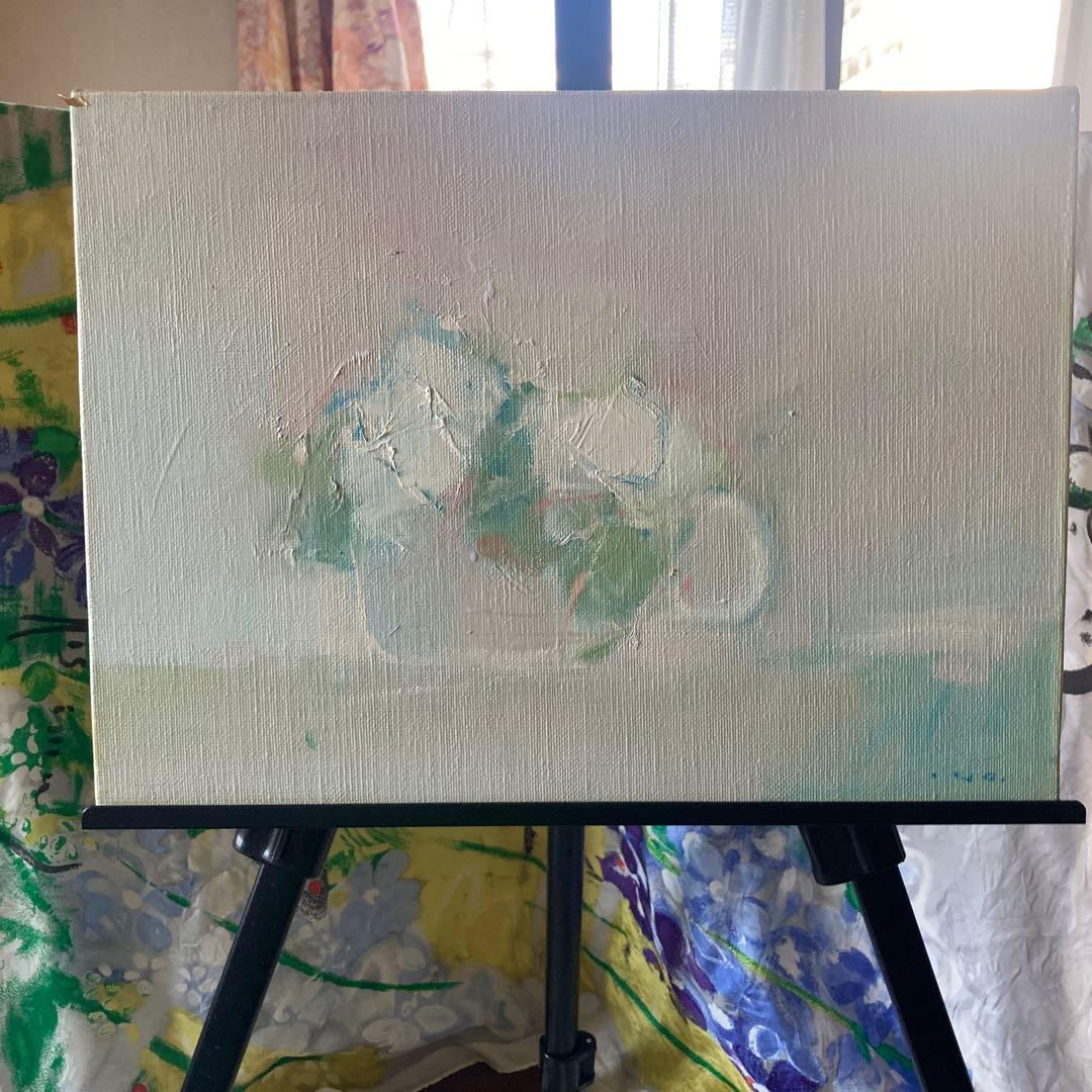 【優しく包み込む本物の油彩画 】「薔薇」F4号　井上孝義画伯作品