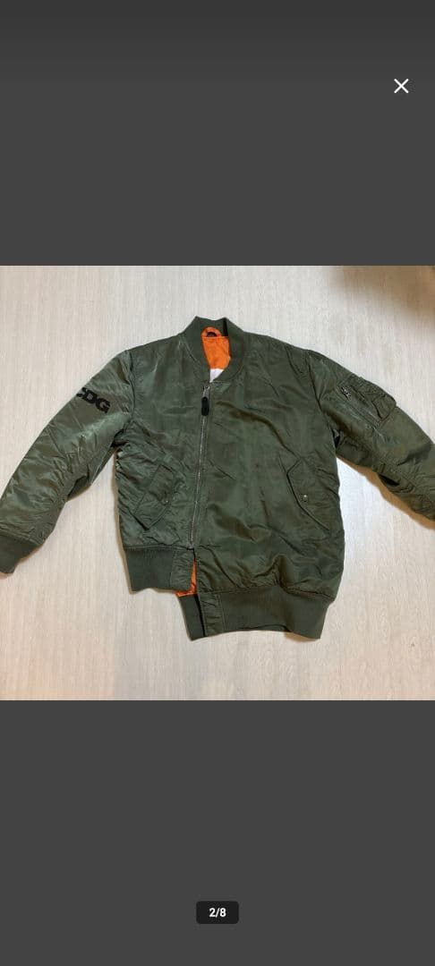 美品　CDG×アルファインダストリーズ MA-1フライトジャケット オリーブ