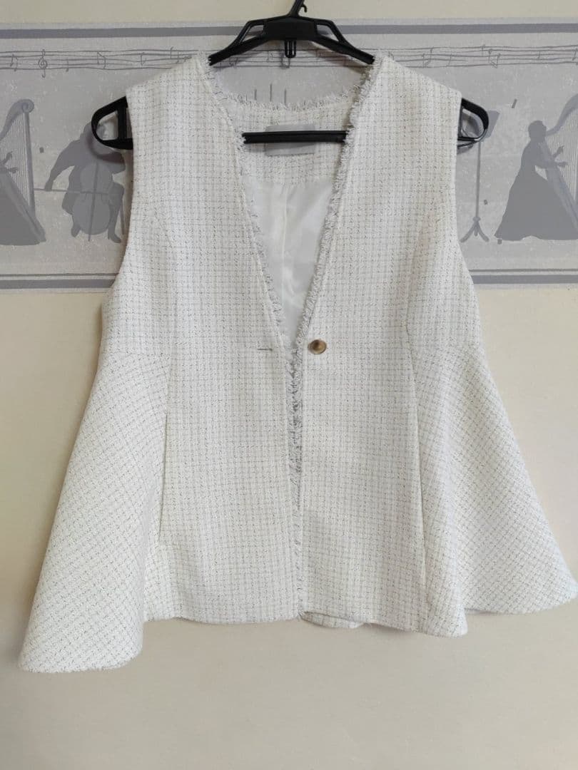 CELFORD　フレアペプラムツイードジレ　ツィードジレ　入学式　入園式　ベスト