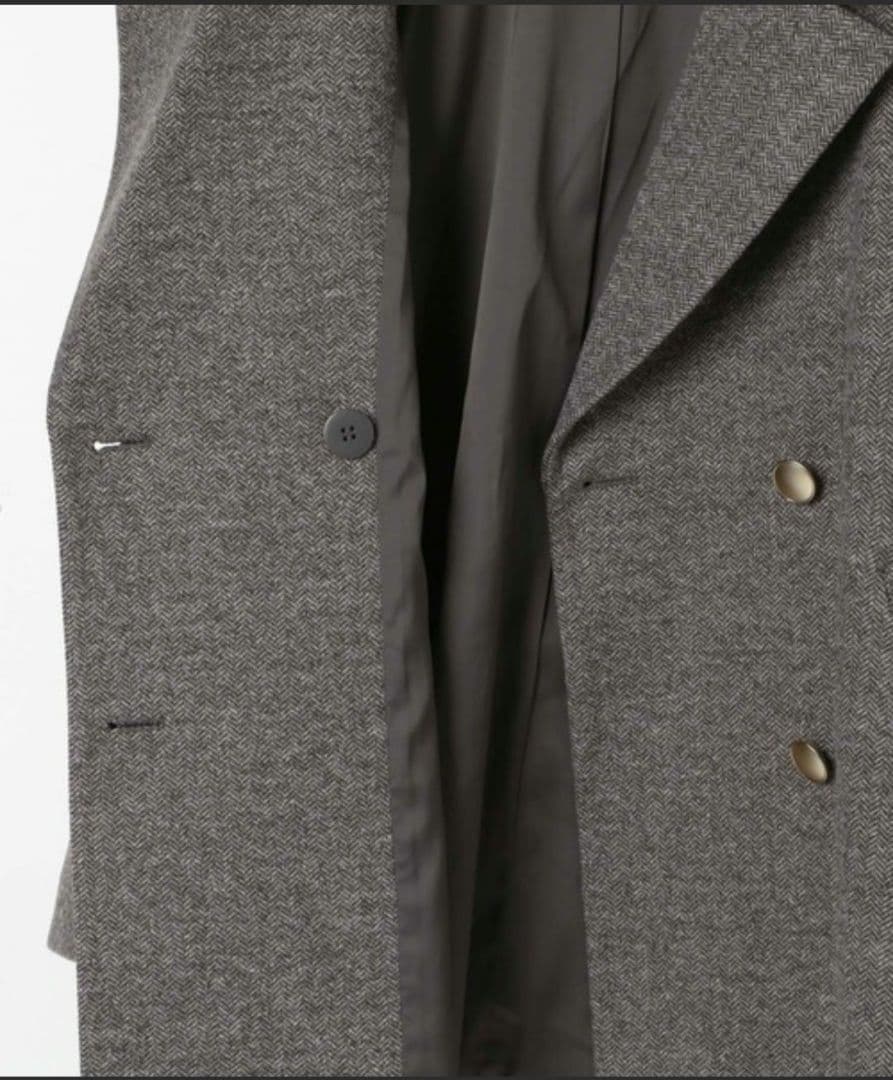 ★まー★【新品未使用】GLOBAL WORK　軽やかストレッチミドルコート