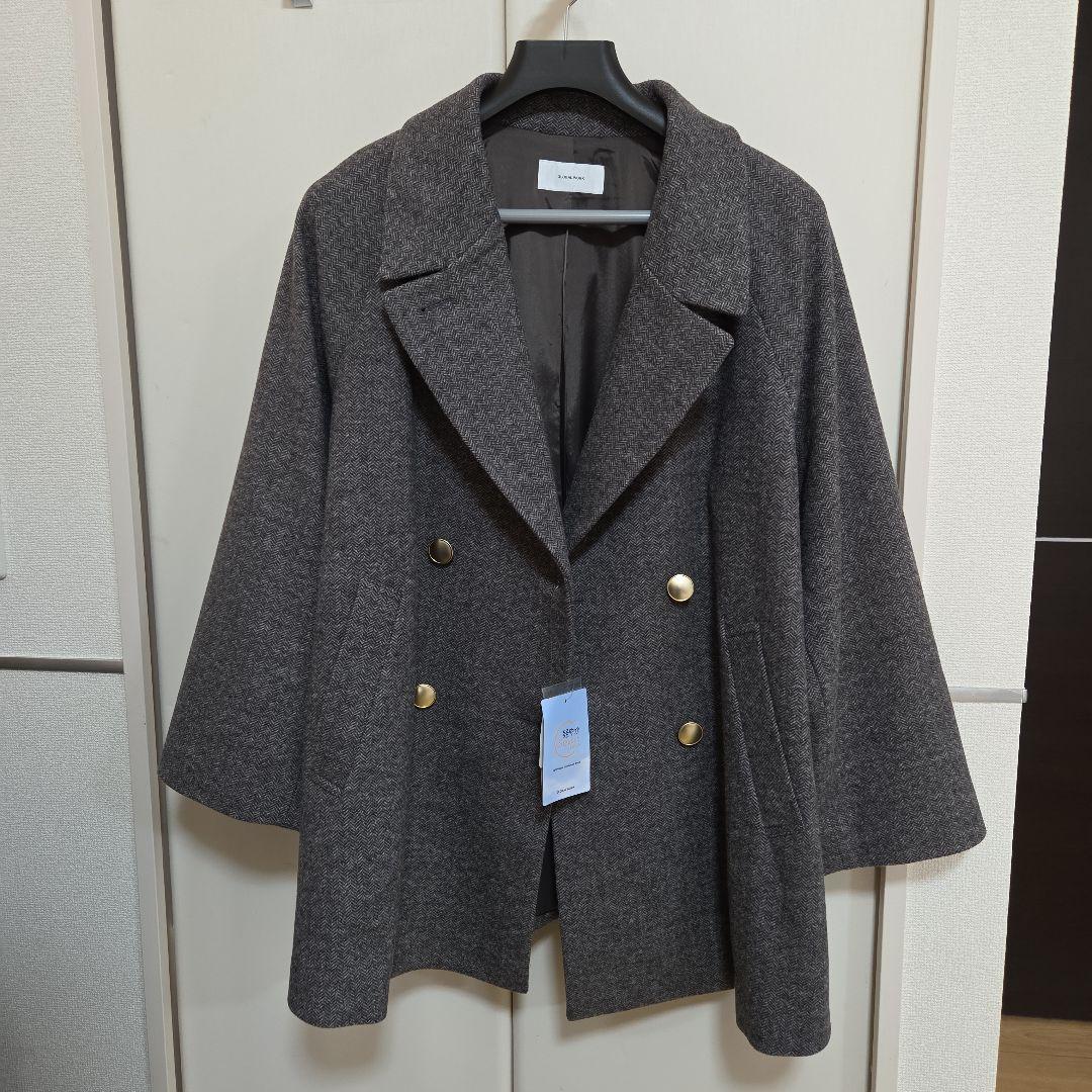 ★まー★【新品未使用】GLOBAL WORK　軽やかストレッチミドルコート