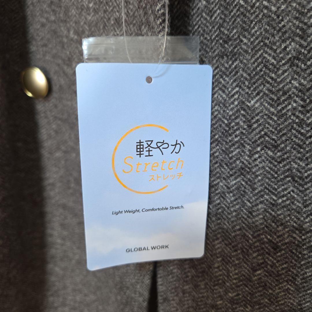 ★まー★【新品未使用】GLOBAL WORK　軽やかストレッチミドルコート