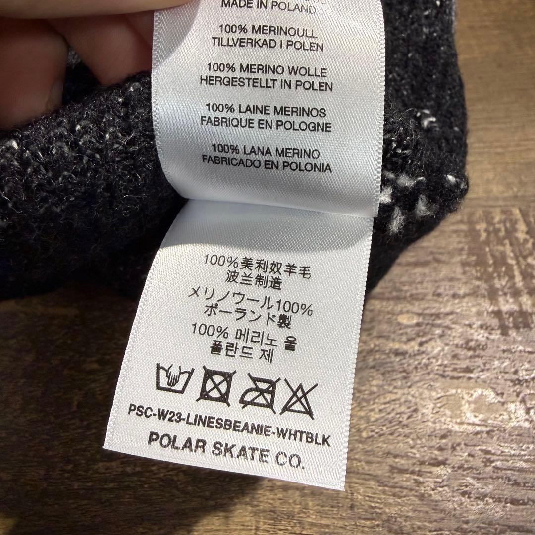 ポーラースケートカンパニー　ストライプ ニット帽　ビーニー
