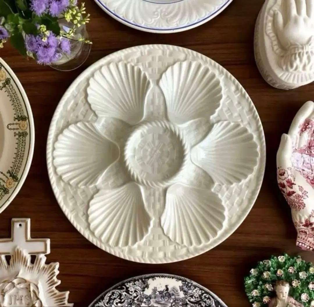 フランスアンティーク ♧ ロンシャン ♧ オイスタープレート24cm