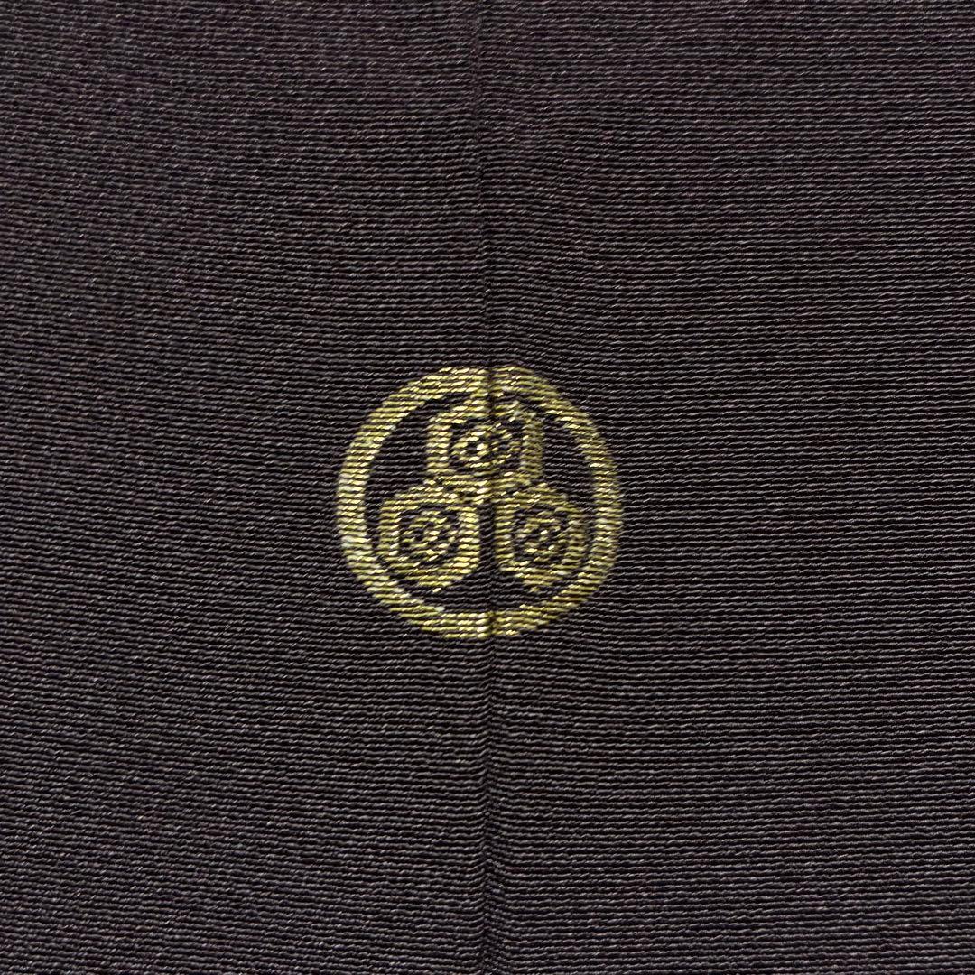 D85 訪問着 蔦の葉 菊 金駒刺繍 縫い紋 正絹 着物 袷 極美品