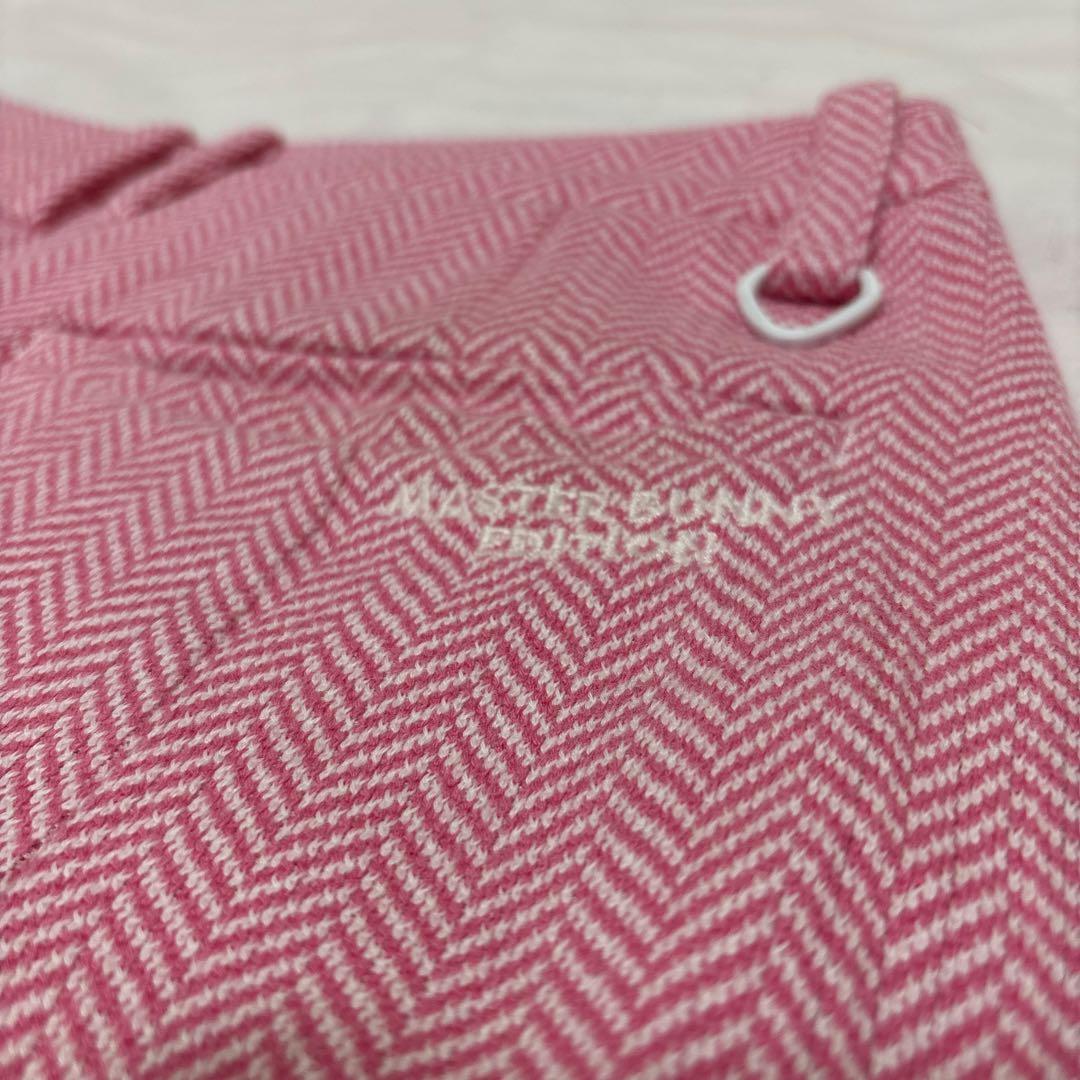 パーリーゲイツ1 AMSTERDAM ピンク ヘリンボーンスカート