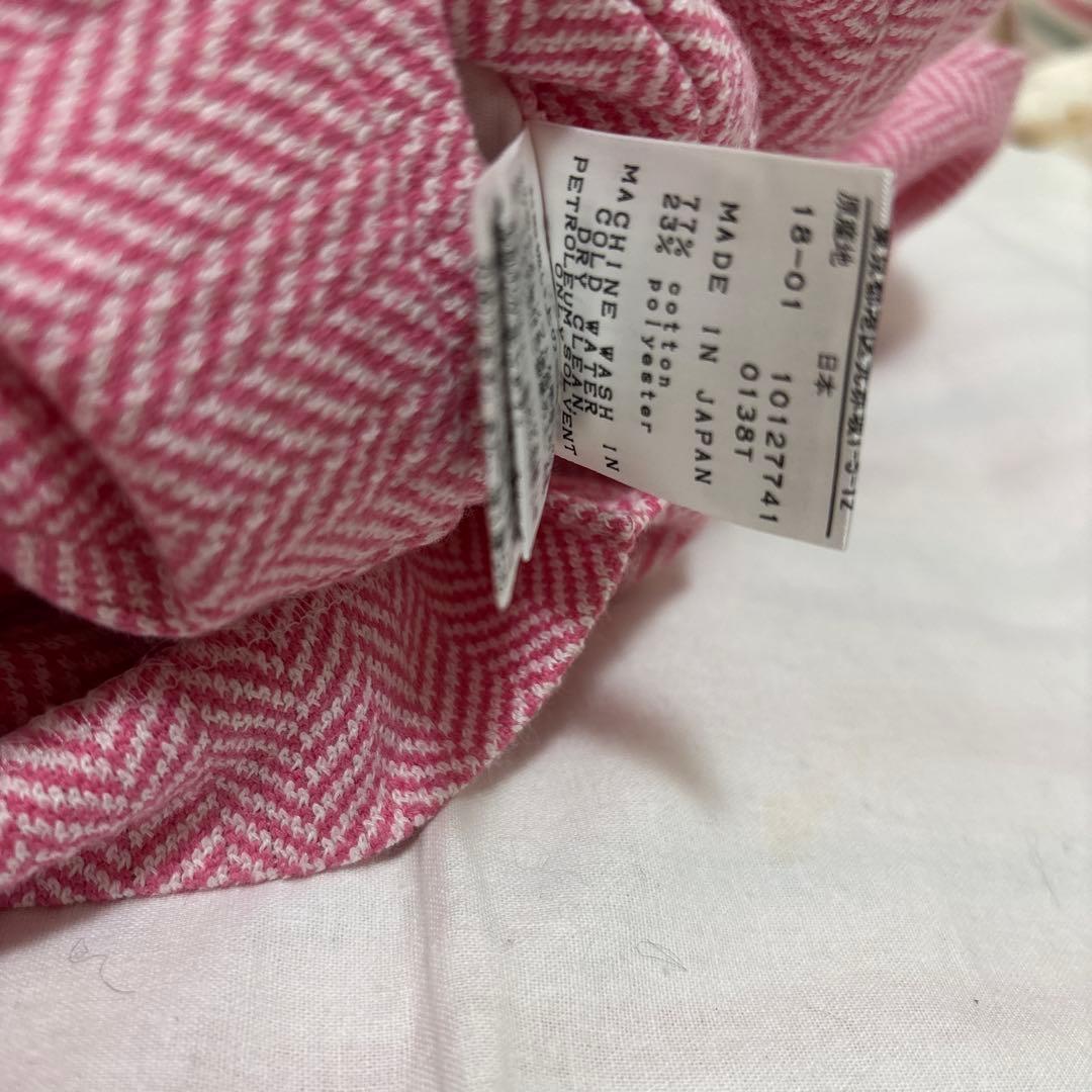 パーリーゲイツ1 AMSTERDAM ピンク ヘリンボーンスカート