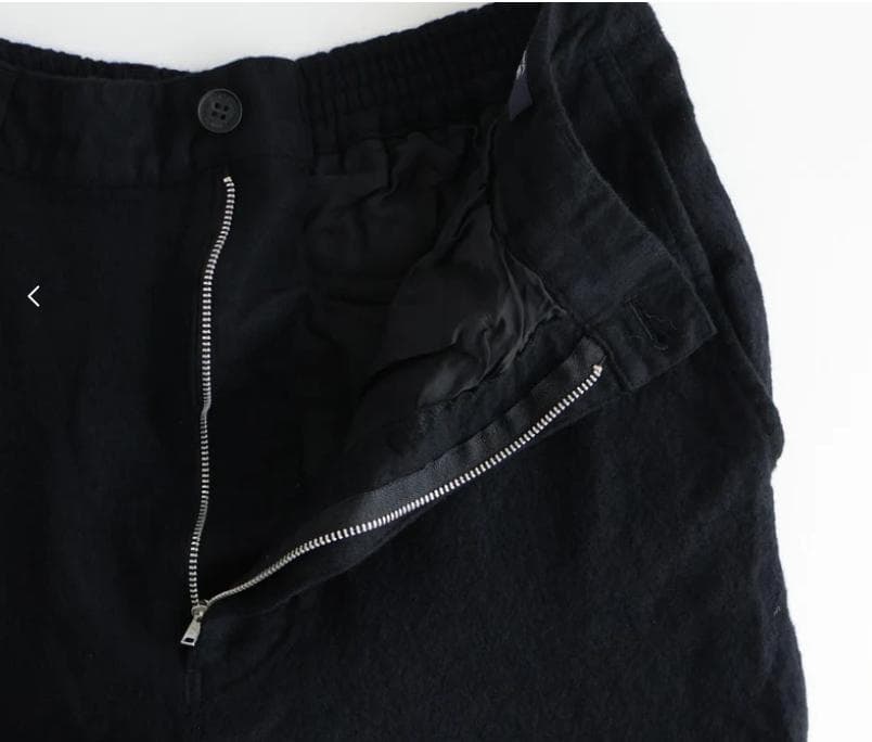 COMME des GARCONS HOMME ウールサージ 製品縮絨パンツ