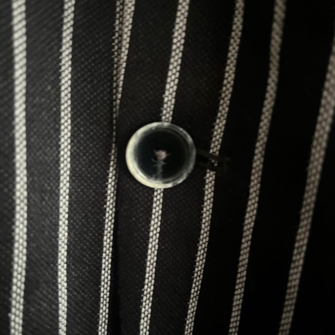 CIRCOLO ニット ジャケット 46 M 黒白 ストライプ we are