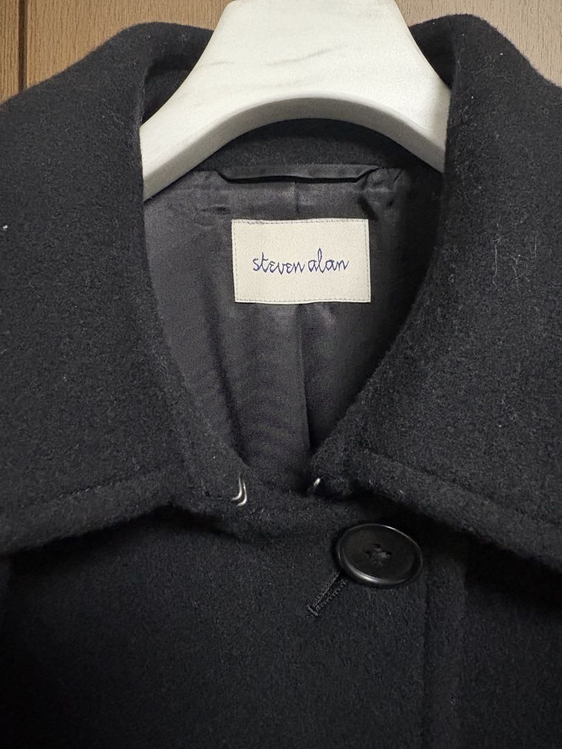 steven alan ステンカラーコート　ブラック　M