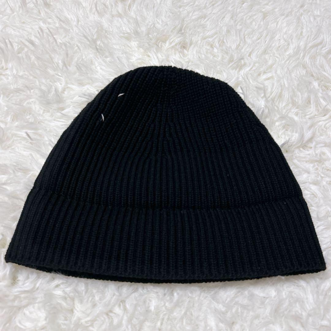 ✨美品✨メゾン・マルジェラ ニット帽 4ステッチ ビーニー マルタン M 黒