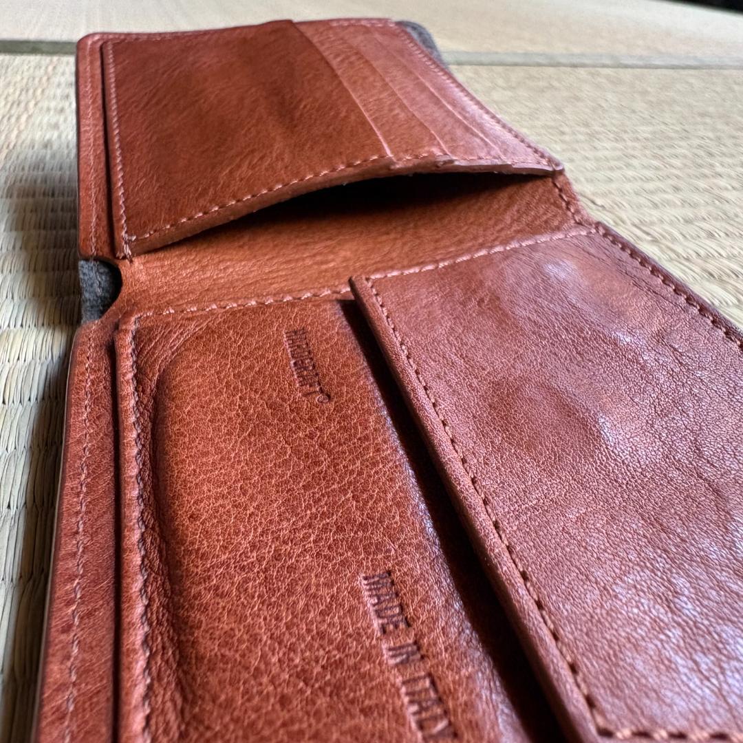 hardgraft イタリア製 レザー財布 本革 ブラウン系
