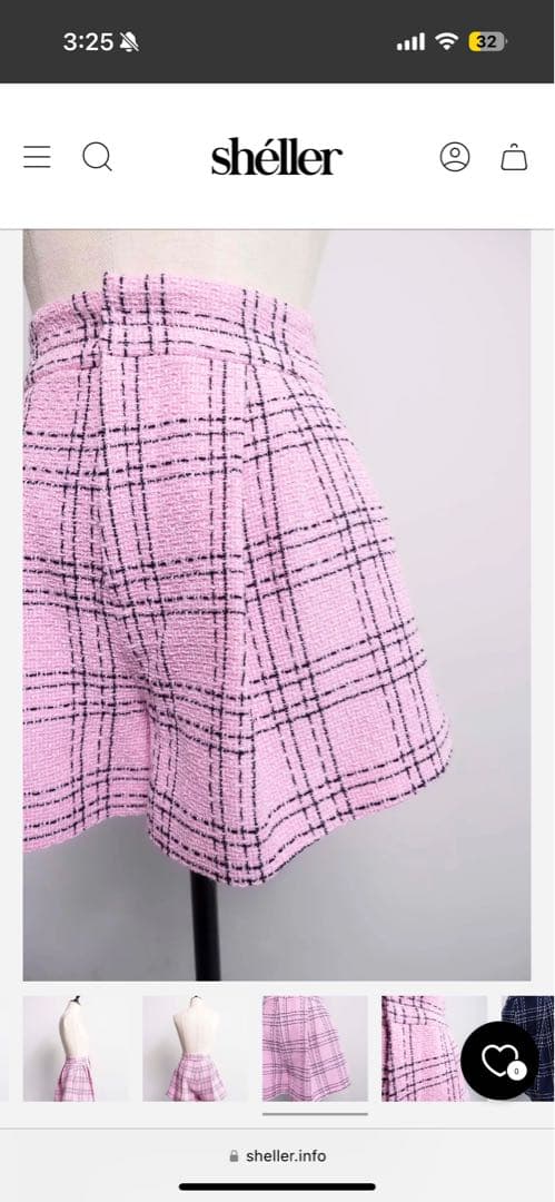 新品　シェリエ　ショートパンツ　ピンク　S