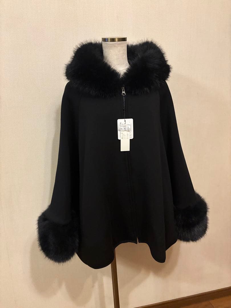 スコットクラブ、ヤマダヤ、FENNEL ファー付きポンチョ・ケープコート