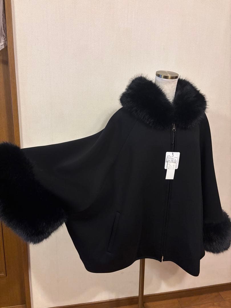 スコットクラブ、ヤマダヤ、FENNEL ファー付きポンチョ・ケープコート