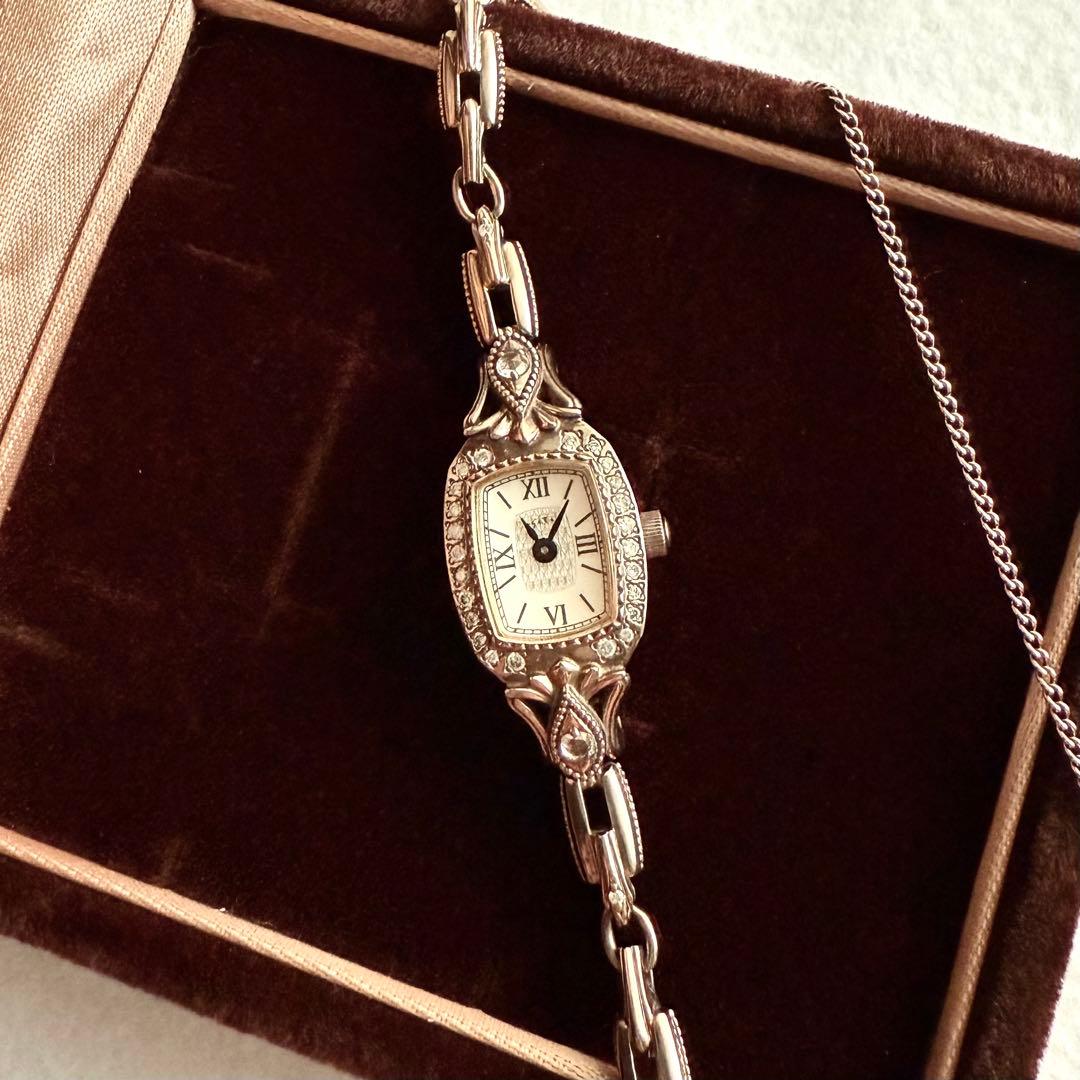 アガット ジュエリーウォッチ ダイヤモンド 0.13ct シルバー 限定 廃盤