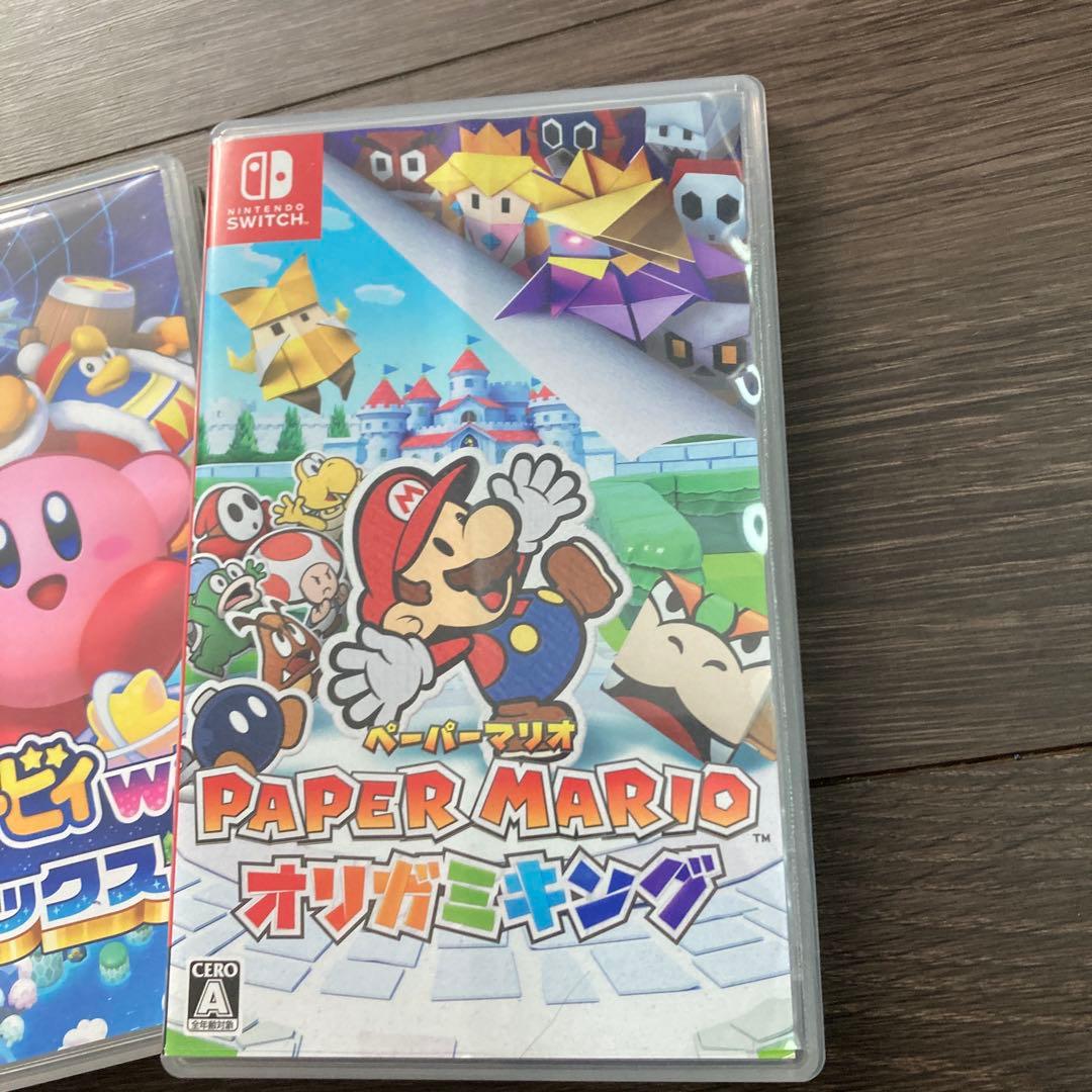 スーパーマリオオデッセイ・星のカービィ・ペーパーマリオセット ソフト3つセット