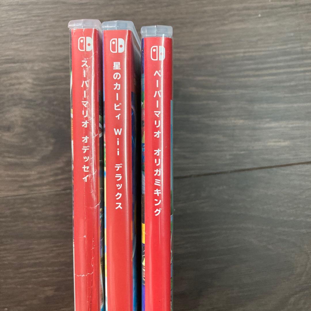 スーパーマリオオデッセイ・星のカービィ・ペーパーマリオセット ソフト3つセット