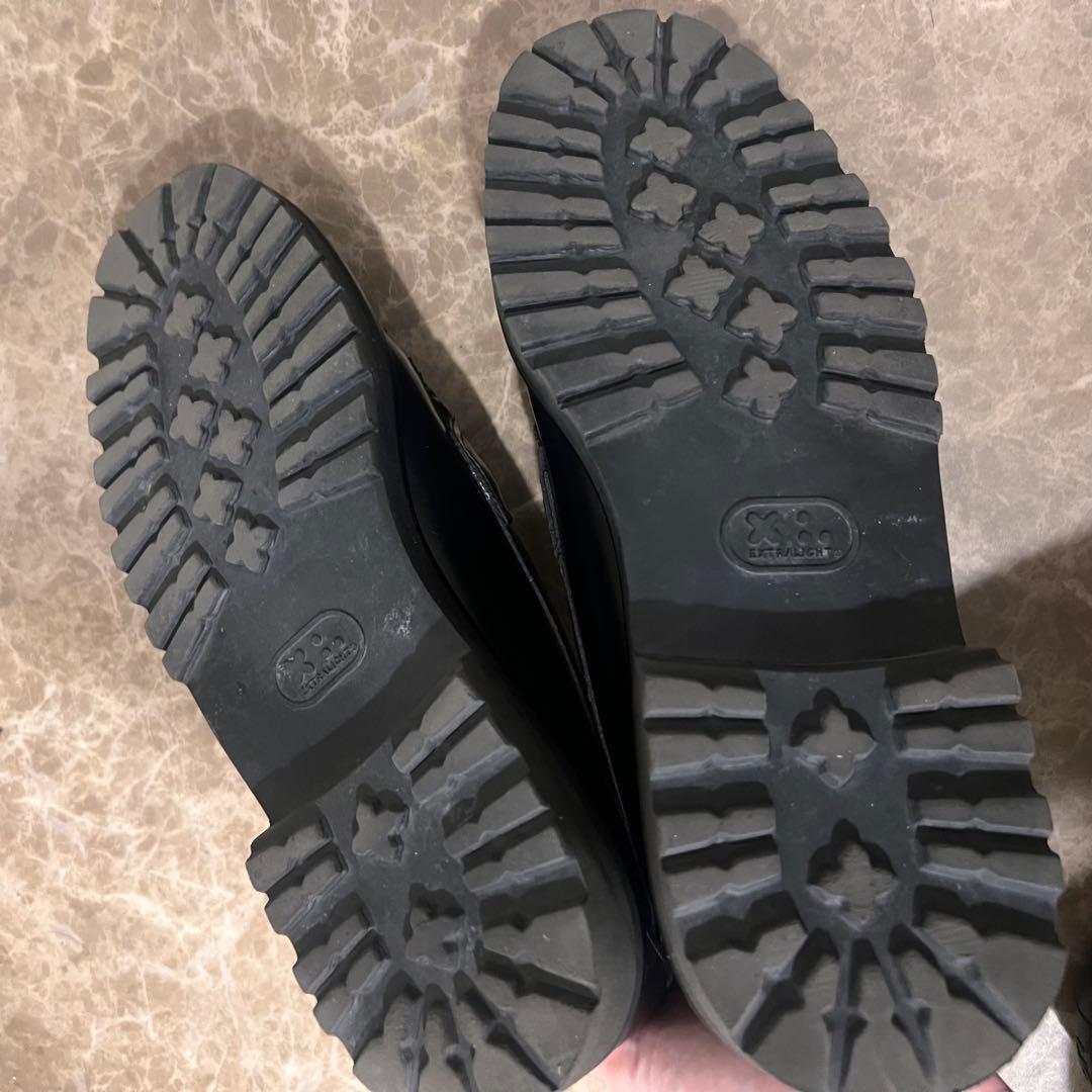 GHBASS本革ブラックローファー40 1/2 （25.5〜26cm程）【美品】